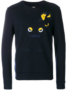 frog embroidered sweatshirt Fendi