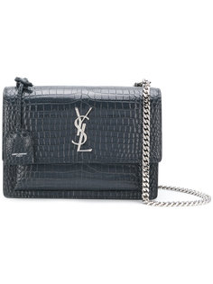 croc effect Monogram bag Saint Laurent