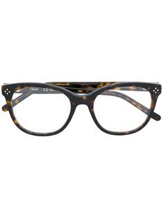 tortoiseshell glasses Chloé Eyewear