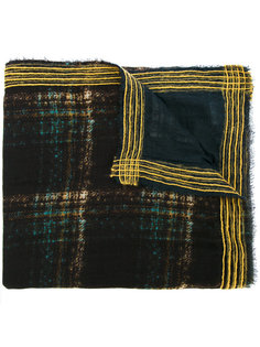 plaid striped edge scarf Faliero Sarti