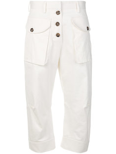 cropped button-up trousers Brag-Wette