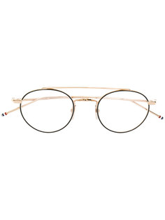 round frame glasses Thom Browne Eyewear