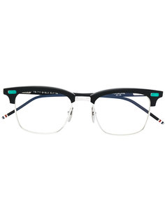 square frame glasses Thom Browne Eyewear