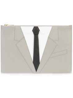 suit embroidered clutch Thom Browne