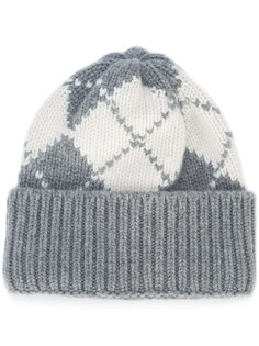 embroidered knitted beanie Thom Browne