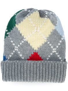 embroidered knitted beanie Thom Browne