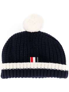 ribbed bobble hat Thom Browne