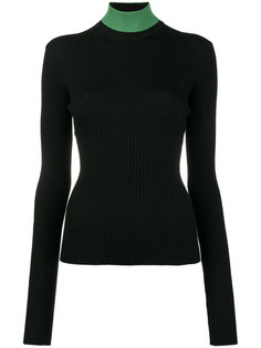 ребристый свитер по фигуре с высокой горловиной Calvin Klein 205W39nyc
