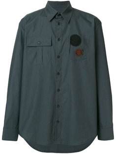 cut-out pocket patch shirt  Yang Li