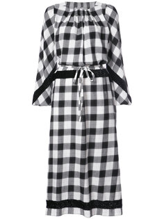 macro vichy print dress Tibi