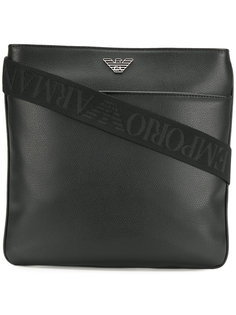 сумка-почтальонка с логотипом Emporio Armani
