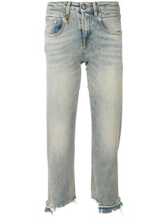 прямые укороченные джинсы  R13