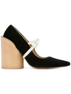 geometric block heel pumps Jacquemus