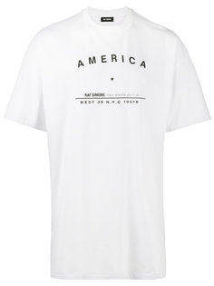 футболка с принтом America 172 151 Raf Simons