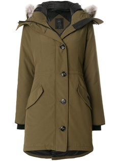пуховик с капюшоном с оторочкой из меха койота Canada Goose