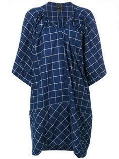check embroidered dress Bernhard Willhelm