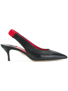 ruched detail sling-back pumps Paul Andrew