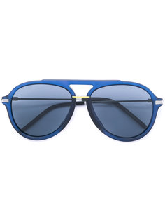 солнцезащитные очки-авиаторы в толстой оправе Fendi Eyewear