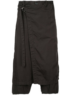 брюки с заниженной проймой Yohji Yamamoto