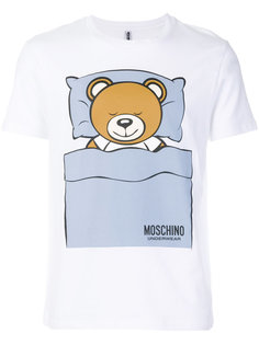 футболка с принтом спящего медвежонка Moschino