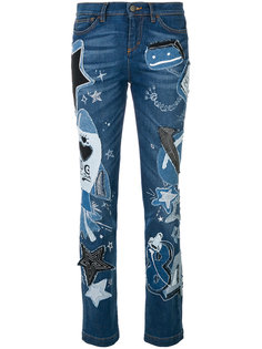 джинсы с аппликацией Dolce & Gabbana