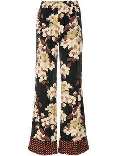 брюки-палаццо с цветочным принтом Twin-Set
