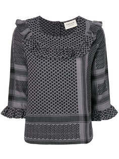 топ с узором и оборками Cecilie Copenhagen