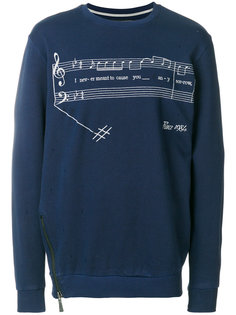 толстовка с принтом музыкального произведения Super Légère