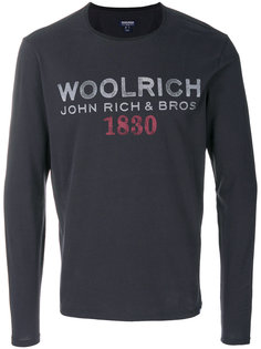 кофта с принтом логотипа Woolrich