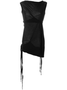 рубашка без рукавов с завязками Rick Owens DRKSHDW