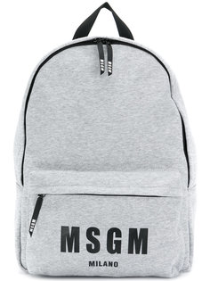 printed logo backpack MSGM