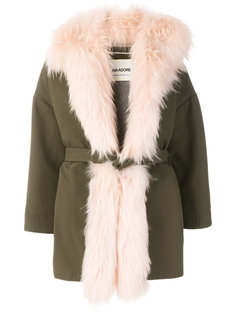belted fur coat Ava Adore