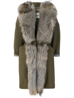 belted fur coat Ava Adore