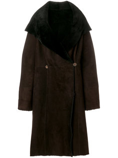 пальто с капюшоном и цигейкой  Liska