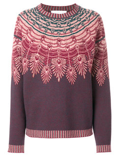 feather-intarsia sweater Giada Benincasa
