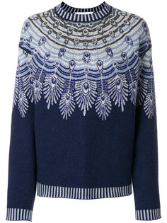 feather-intarsia sweater Giada Benincasa