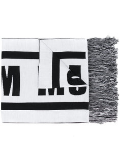 intarsia logo scarf  MSGM