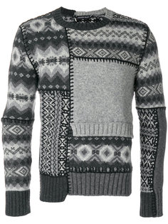 свитер с геометрическим узором Alexander McQueen
