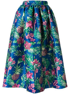 жаккардовая юбка с тропическим принтом Alcoolique