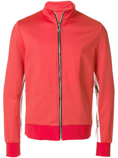 толстовка на молнии с принтом логотипа MSGM