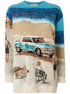 джемпер с узором интарсия  Nº21