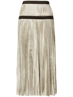 плиссированная юбка с двойным поясом Alexander McQueen
