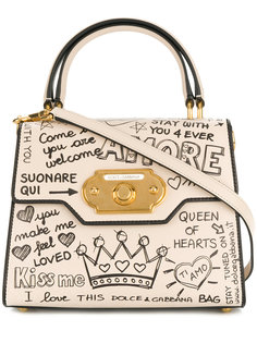 Welcome printed shoulder bag Dolce & Gabbana