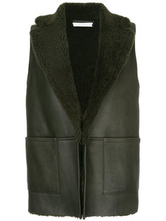 shearling collar gilet Inès & Maréchal