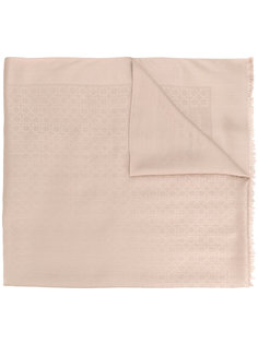 raw edge patterned scarf Salvatore Ferragamo