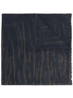 tiger stripe print oblong scarf  Salvatore Ferragamo