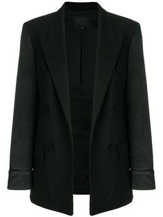 блейзер с джинсовыми рукавами  Alexander Wang
