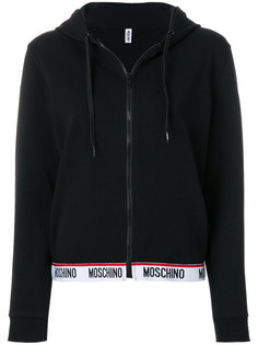 толстовка на молнии с капюшоном Moschino