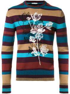 свитер с полосатым узором Paolo Pecora
