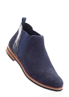 Удобные замшевые ботинки (темно-синий) Bonprix